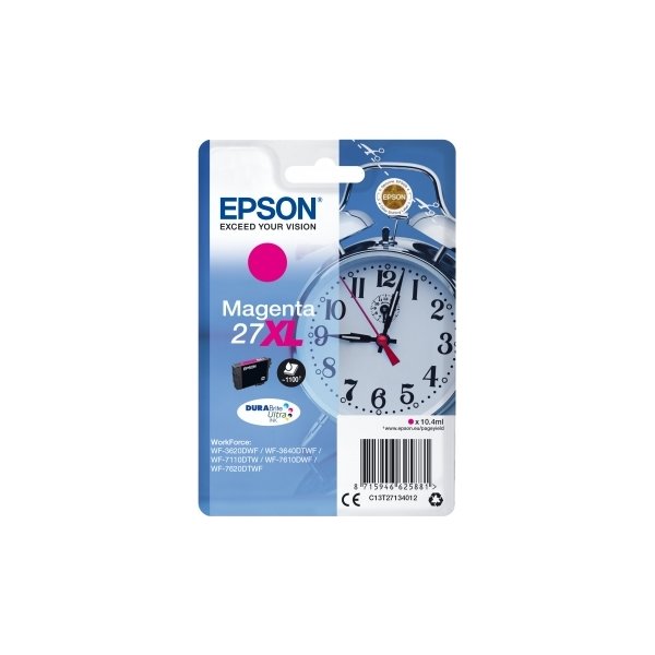 Bläckpatron Epson 27XL Svart 1100 sidor