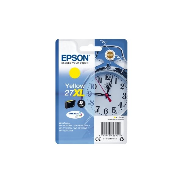 Bläckpatron Epson 27XL Gul 1100 sidor