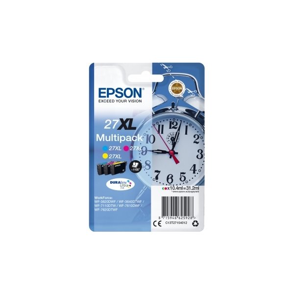 Bläckpatron Epson 27XL 3-färg 1100 sidor