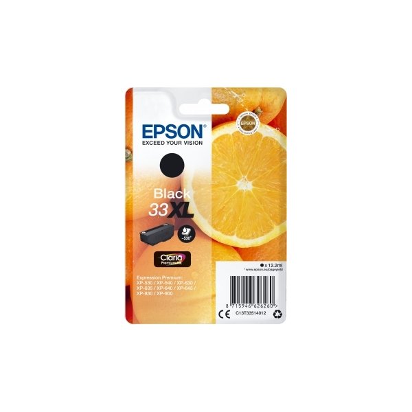 Epson 33XL bläckpatron, svart