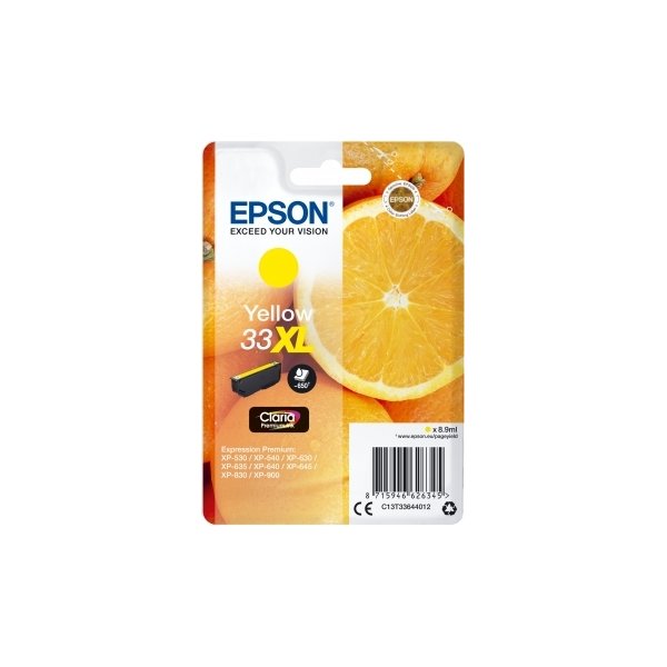Epson 33XL Bläckpatron, gul