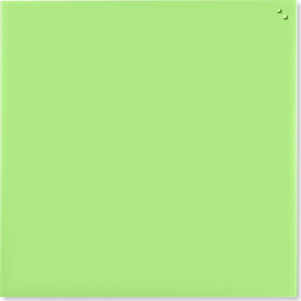 Glassboard magnetisk glastavle 100 x 100 cm, grøn