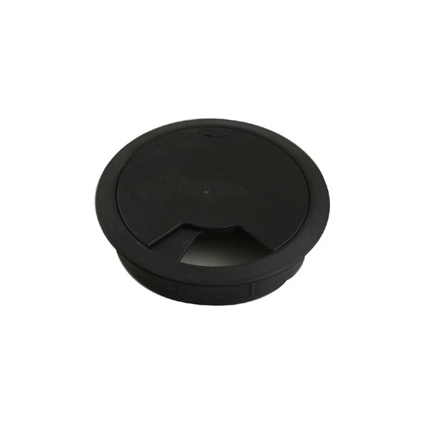 Kabelgenomföring i svart plast, Ø80 mm
