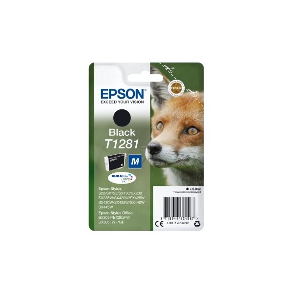 Epson nr T1281/C13T12814022 bläckpatron, svart, 17