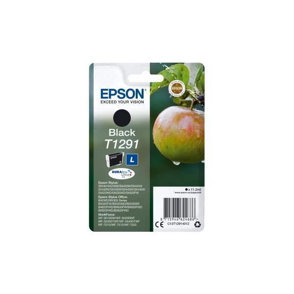 Epson nr T1291/C13T12914022 bläckpatron, svart, 38