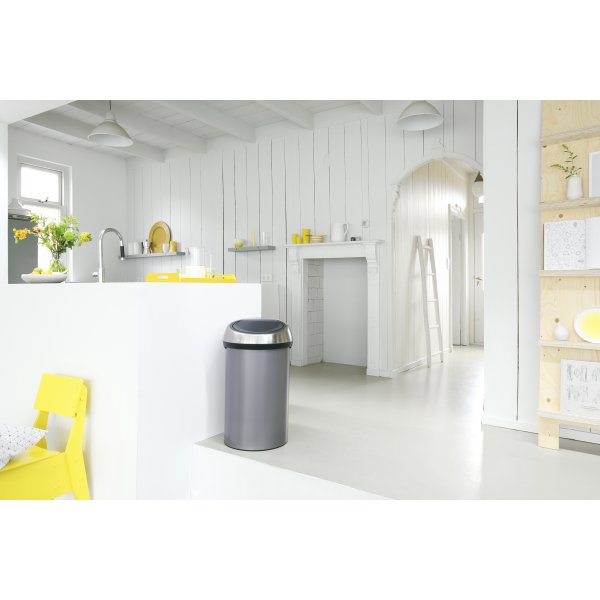 Brabantia Touch Bin 60 L, platinum, FPP-lock