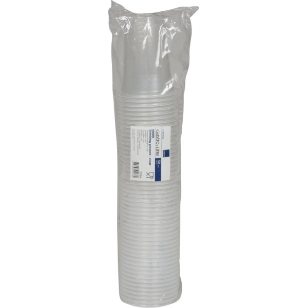 Plastglas 50cl, blød splintfri, med tappestreg