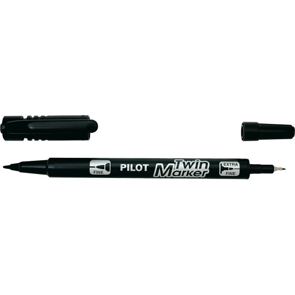 Pilot Twin Marker BG, svart