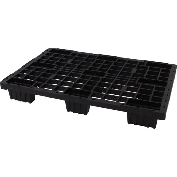 Plastpall, 800x1200 mm, svart