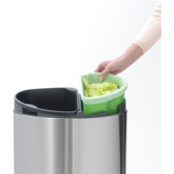Soptunna Brabantia Touch Bin Recycle 10+23 L Matt