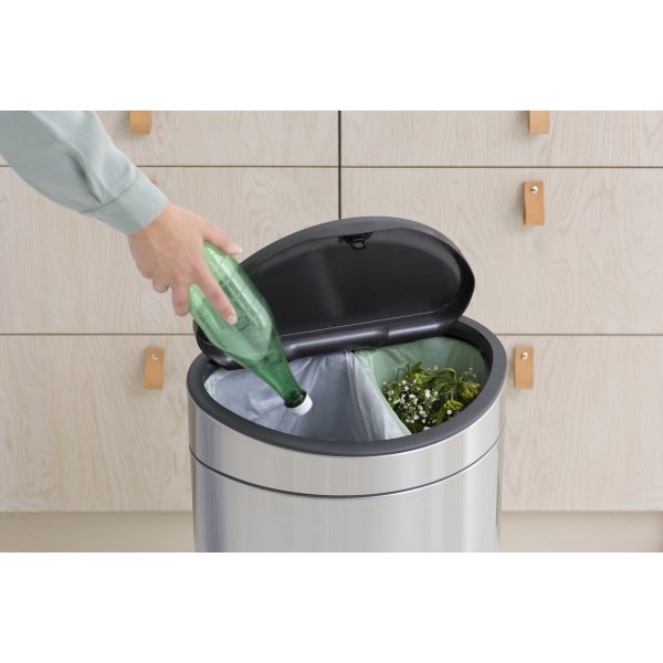 Soptunna Brabantia Touch Bin Recycle 10+23 L Matt