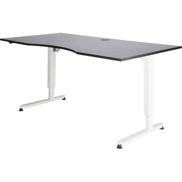 Skrivbord Stay Höj/Sänk Svart/Vit 180x90 cm