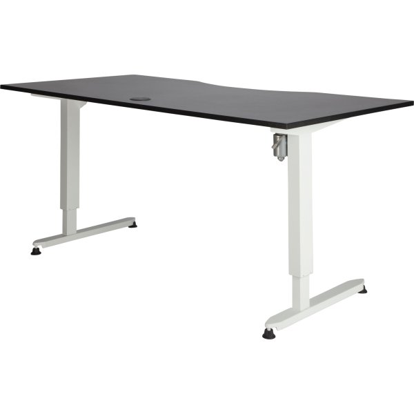 Skrivbord Stay Höj/Sänk Svart/Vit 180x90 cm