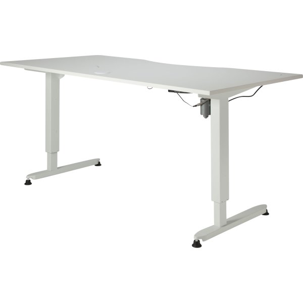 Stay höj- och sänkbart skrivbord vit/vit 180x90 cm
