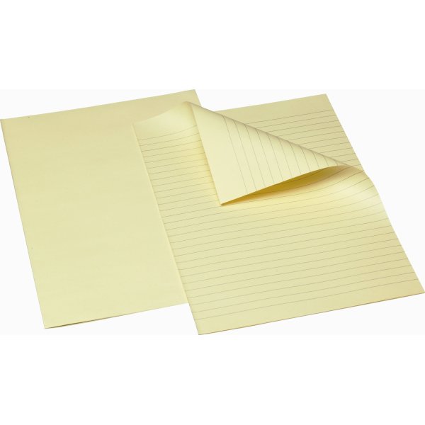 Bantex konceptpapir gult, linjeret, 250 stk.