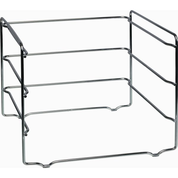 Bantex Vision brevkorgsstativ, 3 brevkorgar, krom