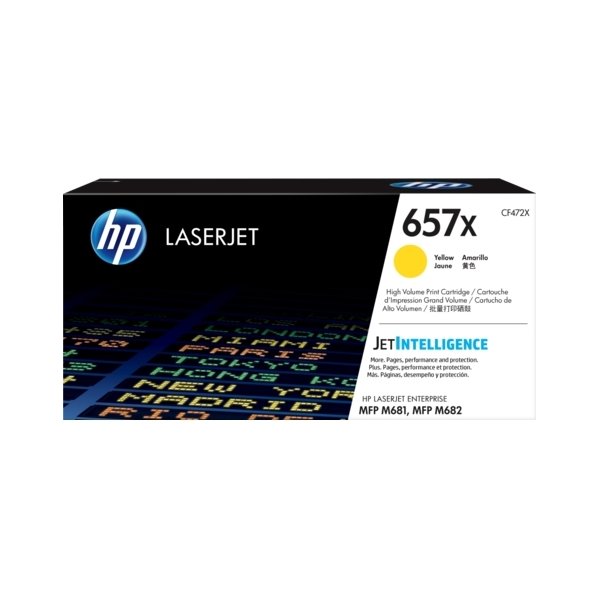 HP 657X/CF472X Lasertoner, gul, 23 000 s
