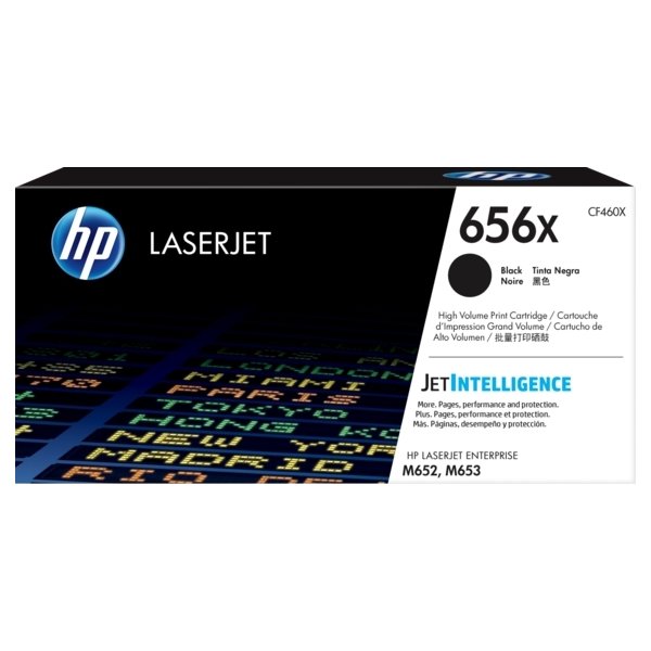 HP 656X/CF460X Lasertoner, svart, 27 000 s
