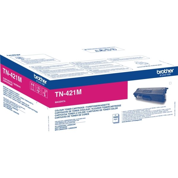 Lasertoner Brother TN-421M Röd 1800 sidor