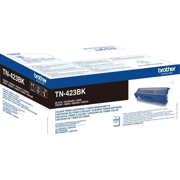 Lasertoner Brother TN-423BK XL Svart 6500 sidor