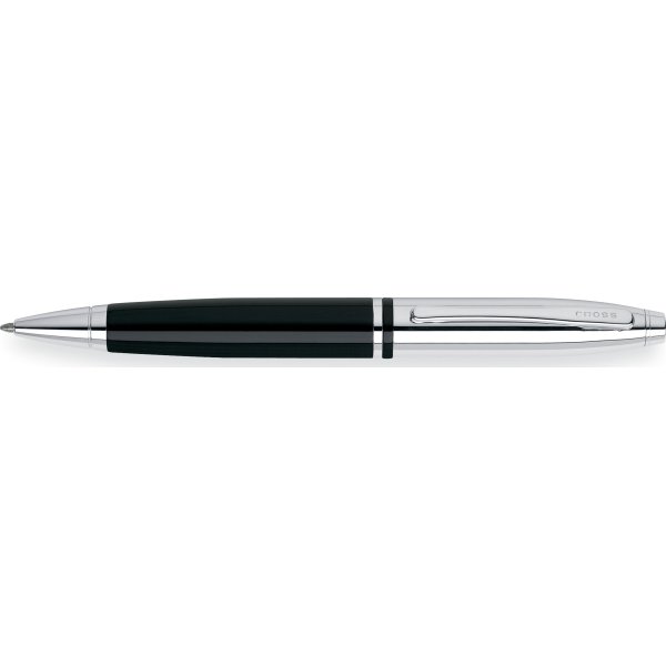 Cross Calais kuglepen, Chrome / Black Lacquer