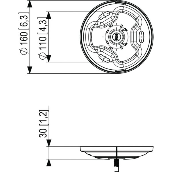 Monteringsplatta Vogel’s PUC 1011 Fast för tak, Sv