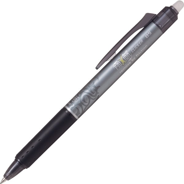 Pilot Frixion Clicker kuglepen, 0,5 mm, sort