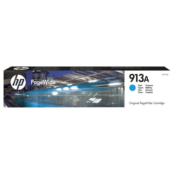 Bläckpatron HP 913A/F6T77AE PageWide Blå 3000s