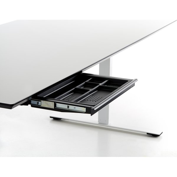 Slim Tray Small udtræksskuffe i sort 