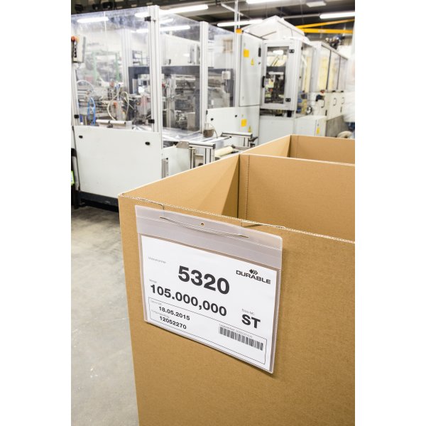 Lagerficka m. ståltrådsfäste Durable A4 Liggande