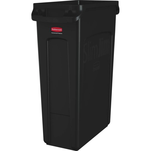 Soptunna Slim Jim 87 liter Svart