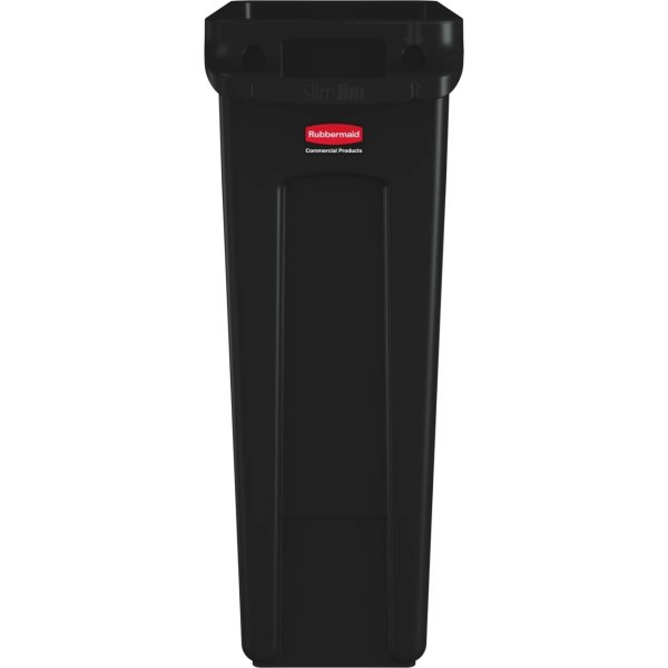 Soptunna Slim Jim 87 liter Svart