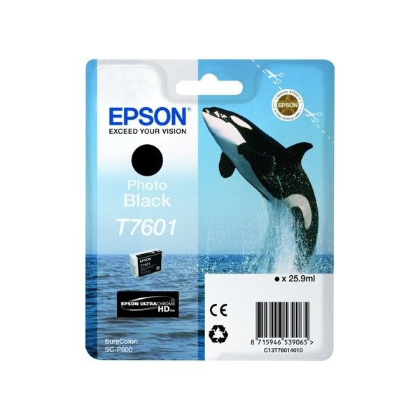 Bläckpatron Epson T76014010 Svart 25,9 ml