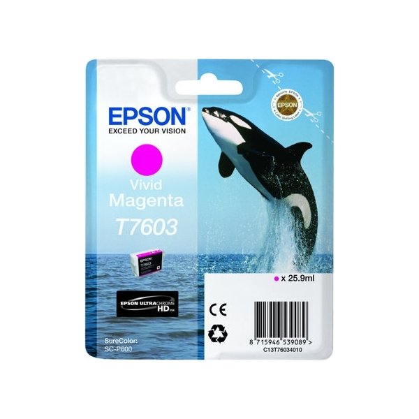 Bläckpatron Epson T76034010 Klar magenta 25,9 ml