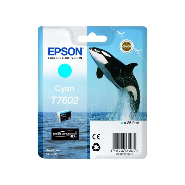 Bläckpatron Epson T76024010 Cyan 25,9 ml