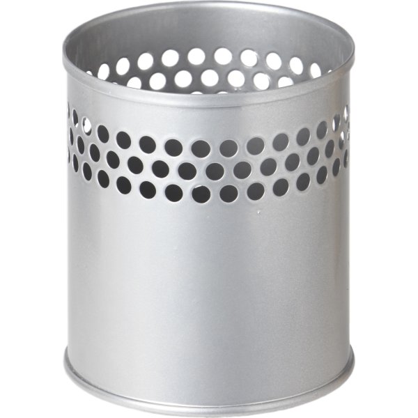 Twin pennställ i metall, silver