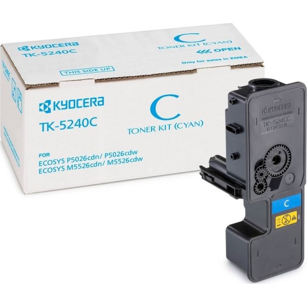 Lasertoner Kyocera TK-5240C Cyan 3000 sidor