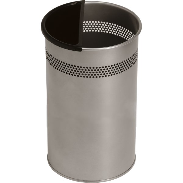 Twin Metal Papperskorg 21 liter, silver