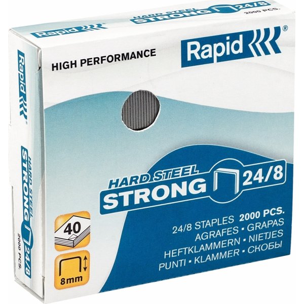 Häftklammer Rapid Strong 24/8 Koppar 2000 st