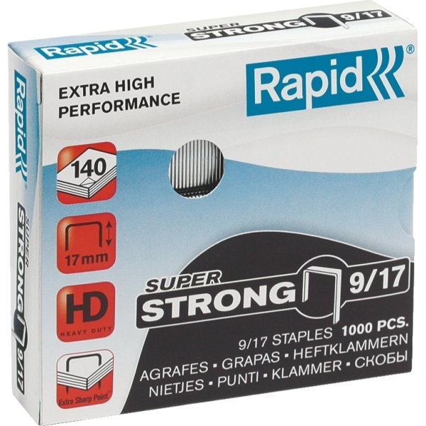 Häftklammer Rapid Super Strong 9/17, 1000 st