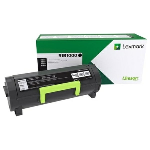 Tonerkassett Lexmark 51B2000 Svart 2500 sidor
