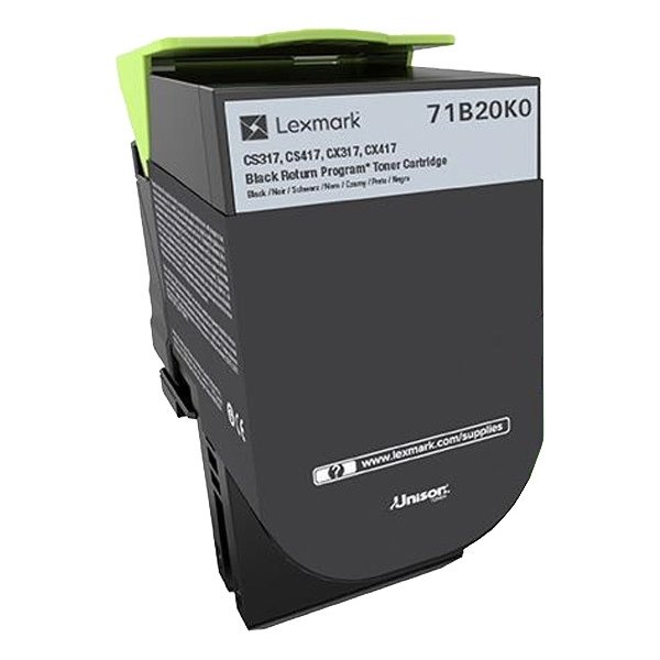 Tonerkassett Lexmark 71B20K0 Svart 3000 sidor