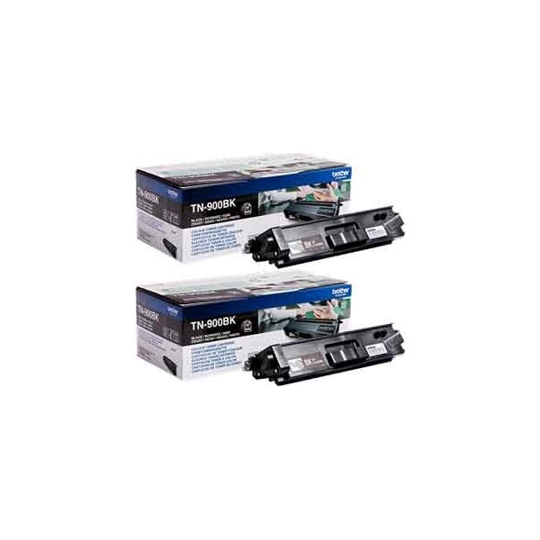 Lasertoner Brother TN900BK Svart 6000 sidor 2-pack