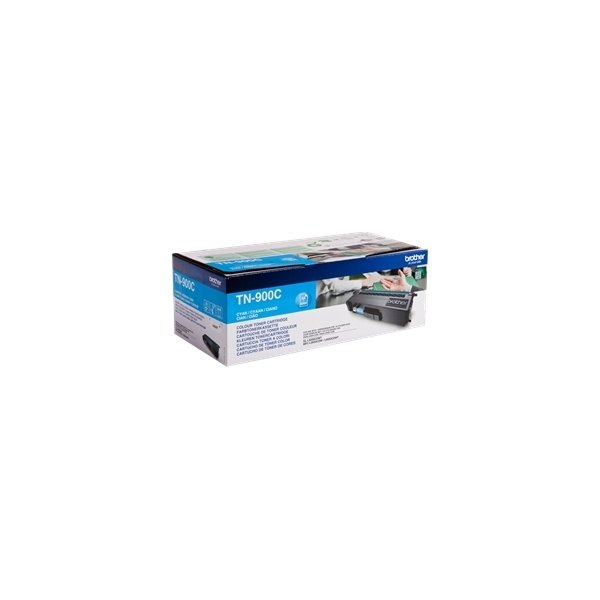 Lasertoner Brother TN900C Cyan 6000 sidor 2-pack
