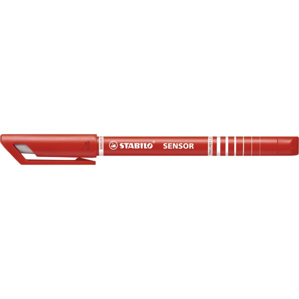 Stabilo Sensor fiberpenna, röd