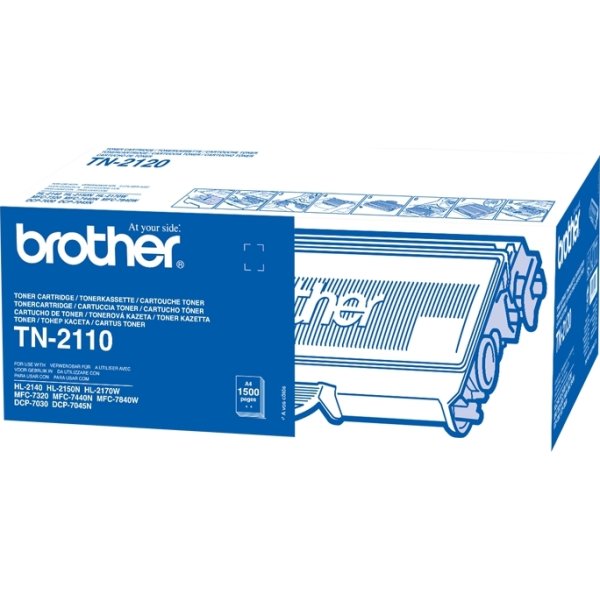 Lasertoner Brother TN2110 Svart 1500 sidor