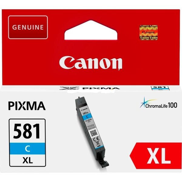 Bläckpatron Canon CLI-581XL Cyan 519 sidor