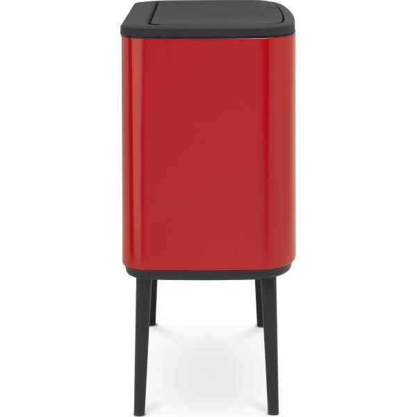 Brabantia BO Touch Bin 11+23 L, passion red