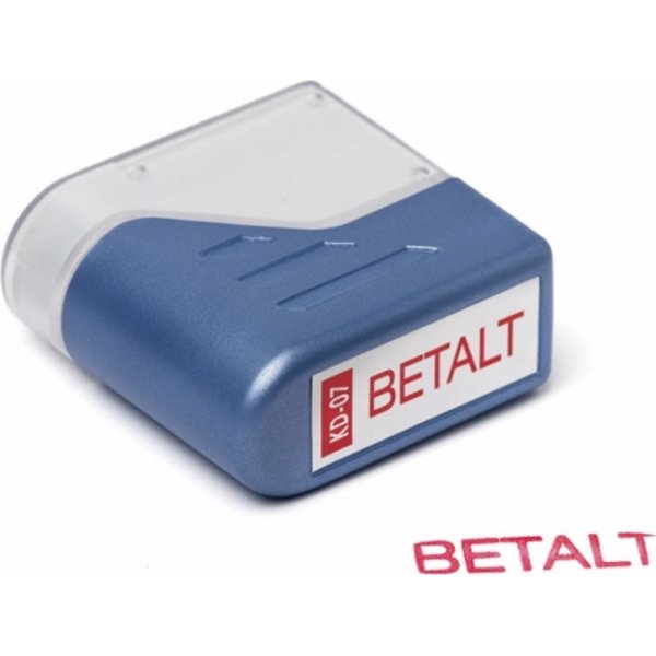 Stämpel Deskmate Betalt
