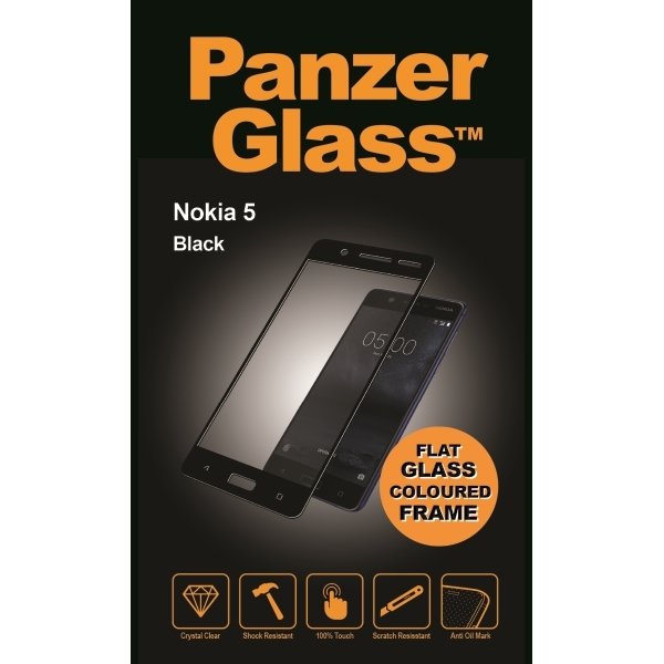 PanzerGlass skærmbeskyttelse til Nokia 5, sort